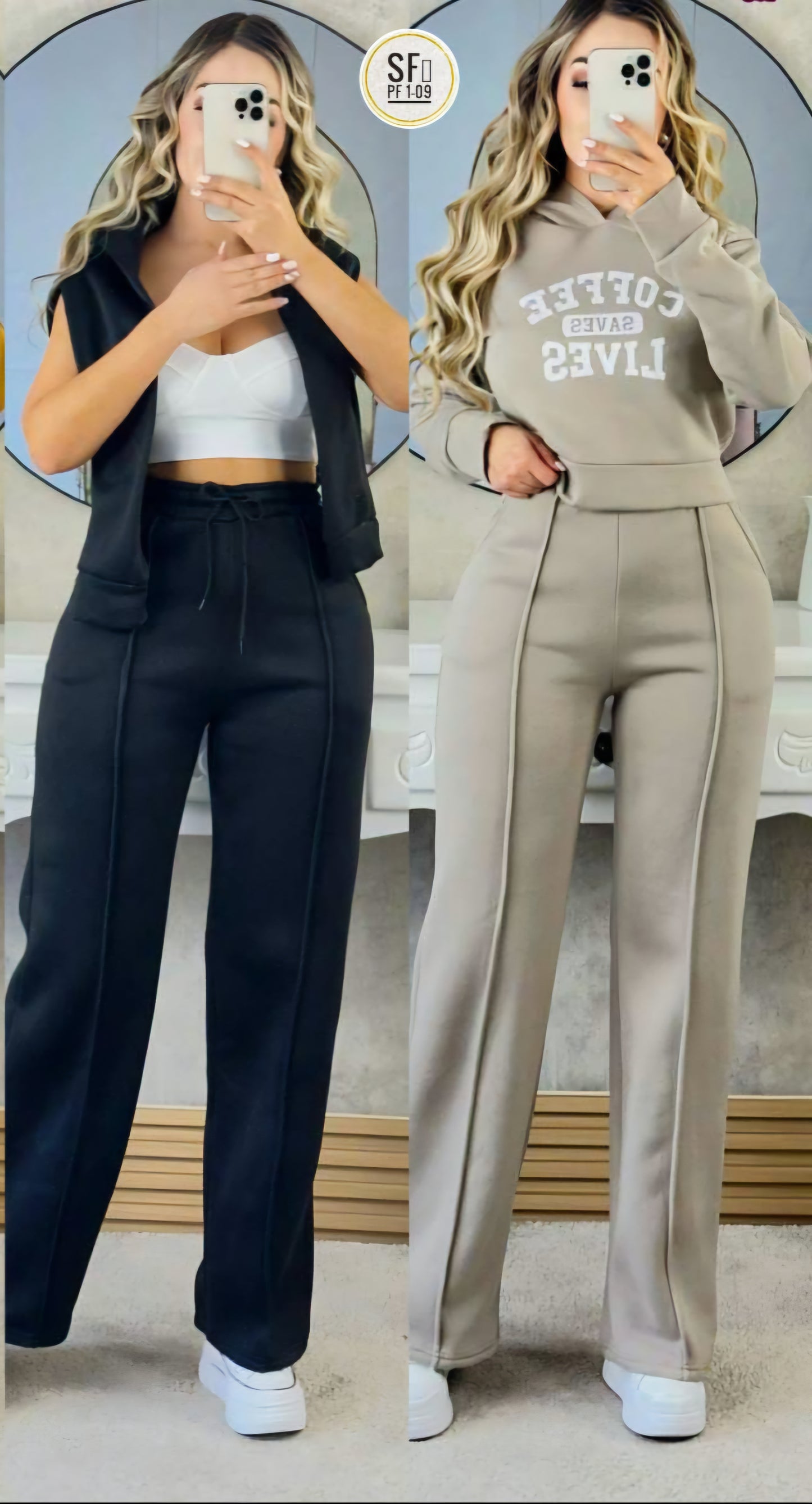 Conjunto de 2 piezas, Casual