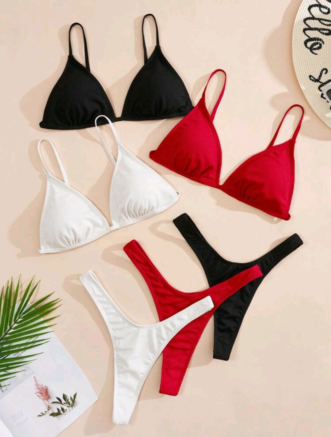 2 Piezas Trajes De Baño Diminutos Para Mujeres