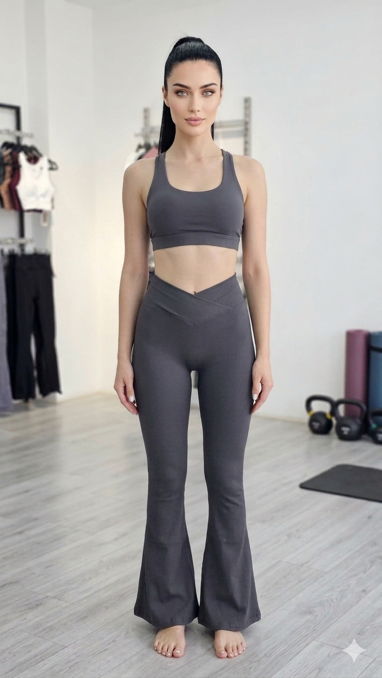 Leggins campana acanalado